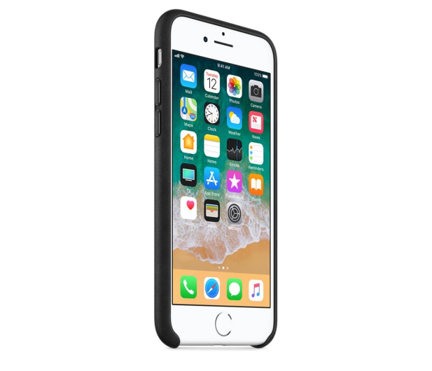 Etui Leather Case do iPhone 8/7 czarne - 384317 - zdjęcie 3